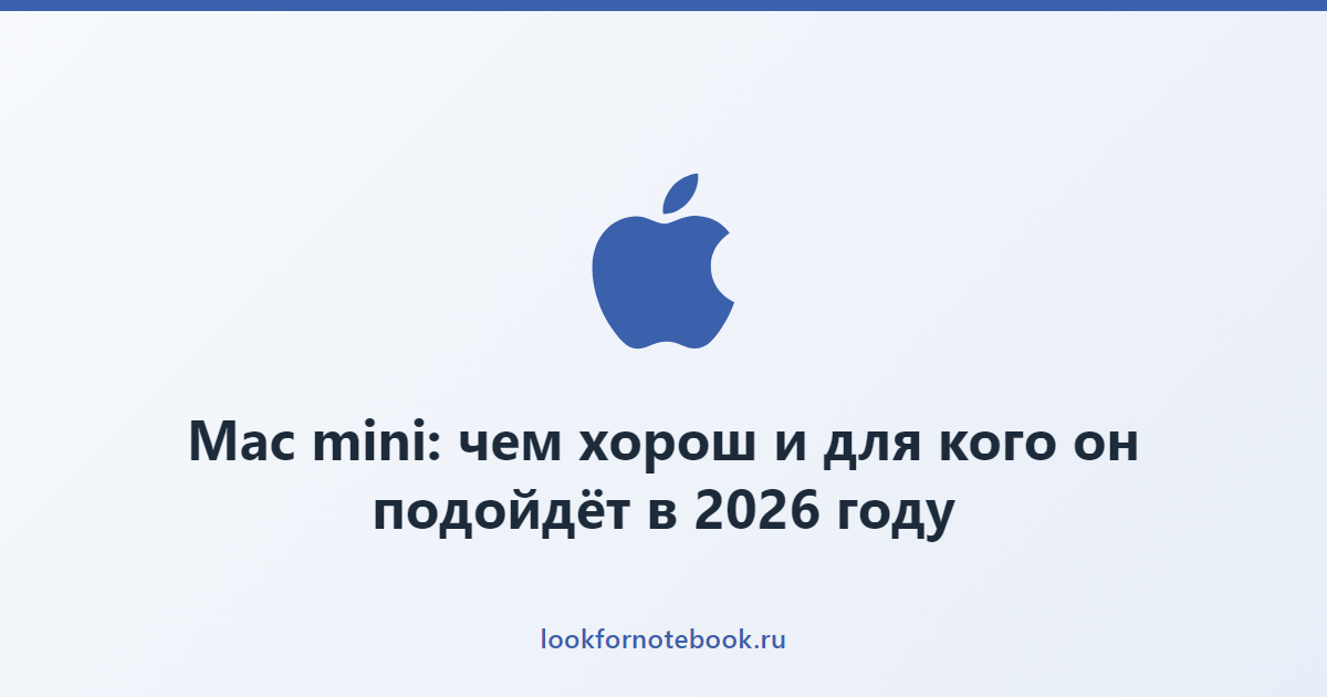 Mac mini: чем хорош и для кого он подойдёт в 2026 году