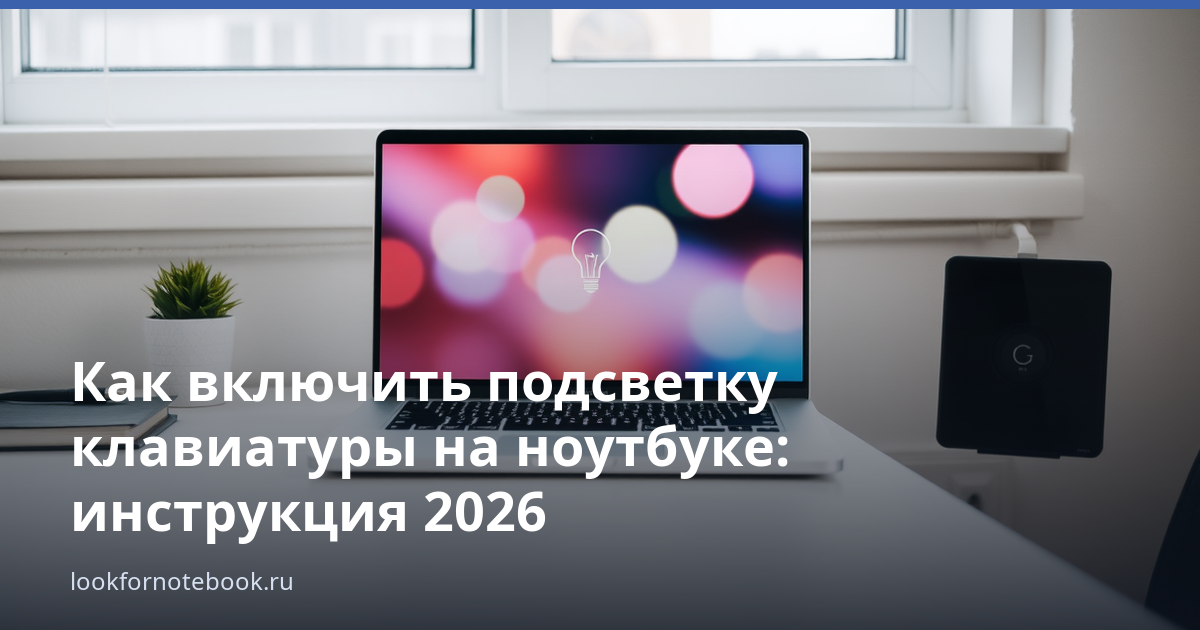 Как включить подсветку клавиатуры на ноутбуке: инструкция 2026