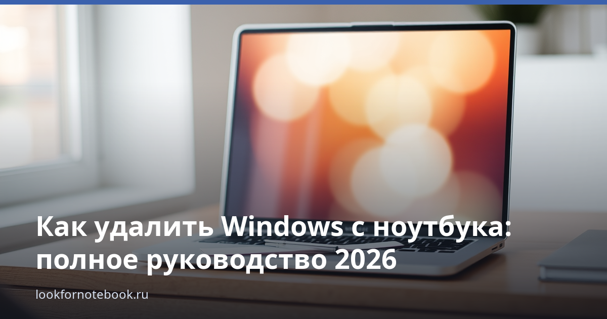 Как удалить Windows с ноутбука: полное руководство 2026