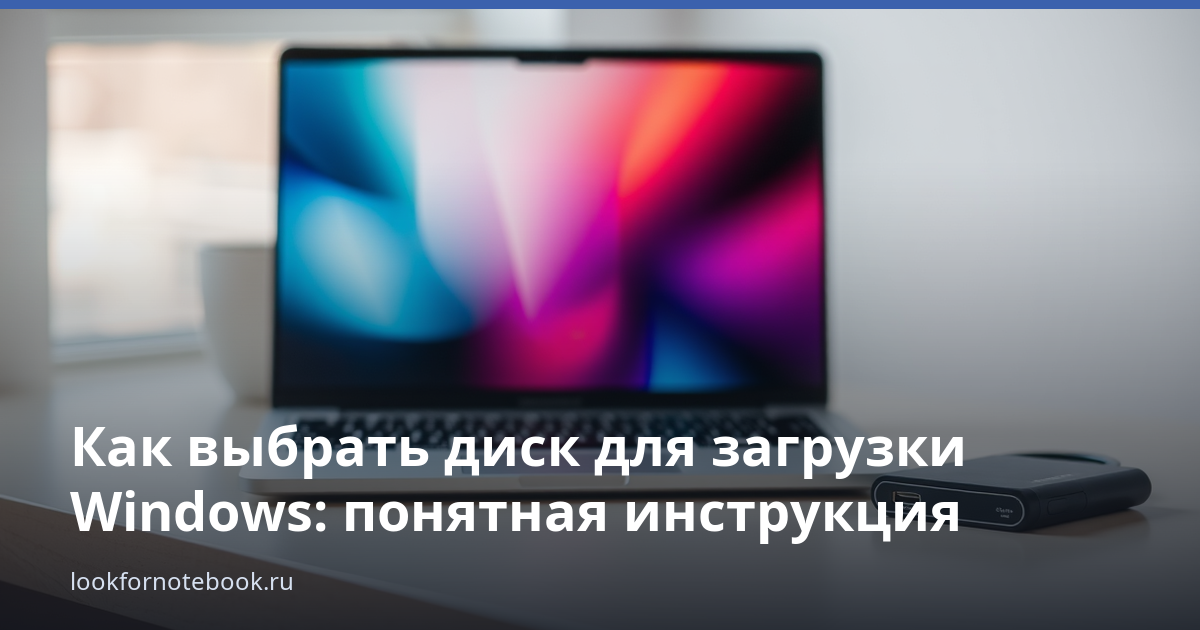 Как выбрать диск для загрузки Windows: понятная инструкция